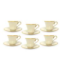 Lenox "Eternal" Set of 6 Cups & Saucers (12pcs)