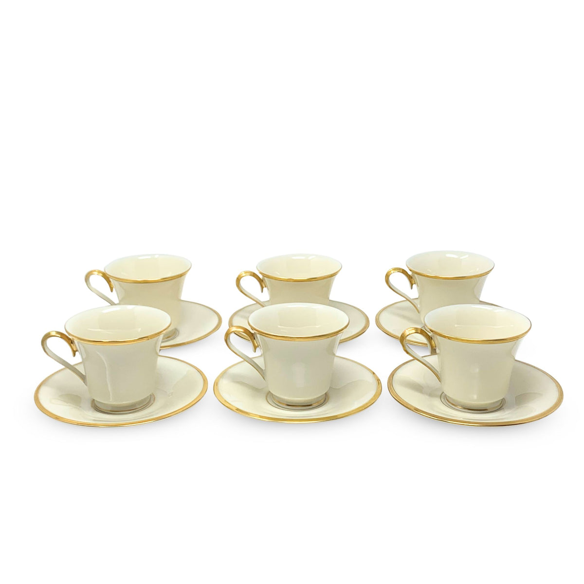 Lenox "Eternal" Set of 6 Cups & Saucers (12pcs)