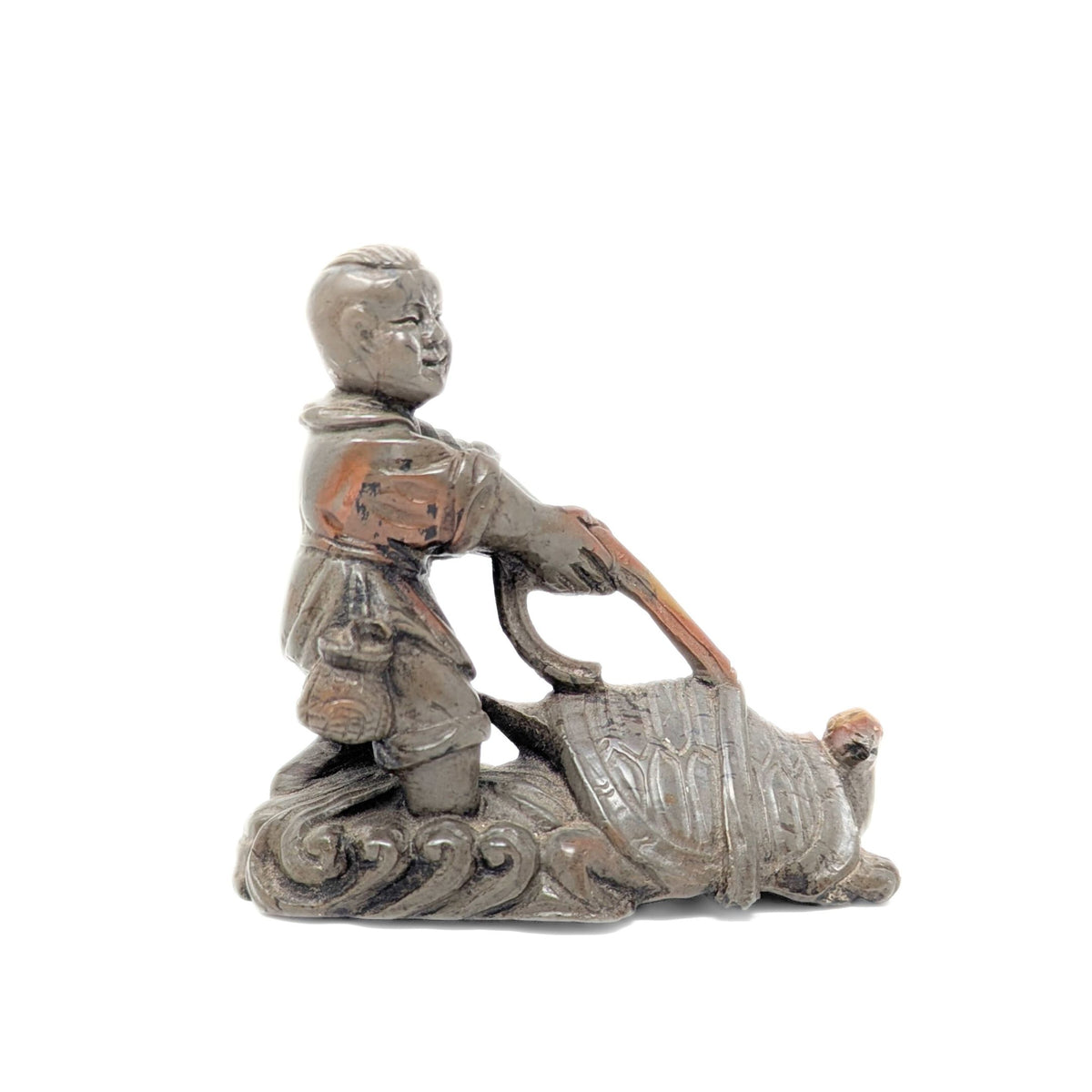 Stone Carving of a Chinese Fairy Tale "Bamboo & the Turtle"