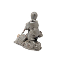Stone Carving of a Chinese Fairy Tale "Bamboo & the Turtle"