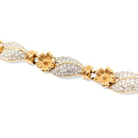 Eisenberg 1940's Hollywood Regency Rhinestone Statement Necklace