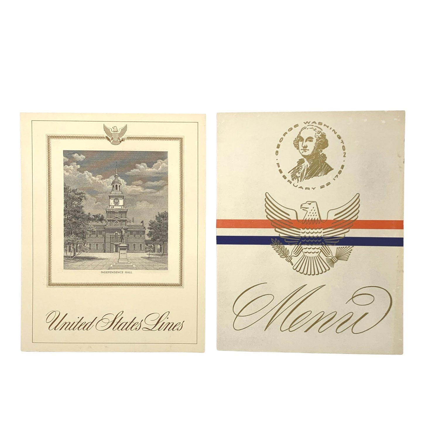 SS United States Menu Covers (2)