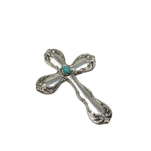 Towle Old Master Sterling & Turquoise Pendant