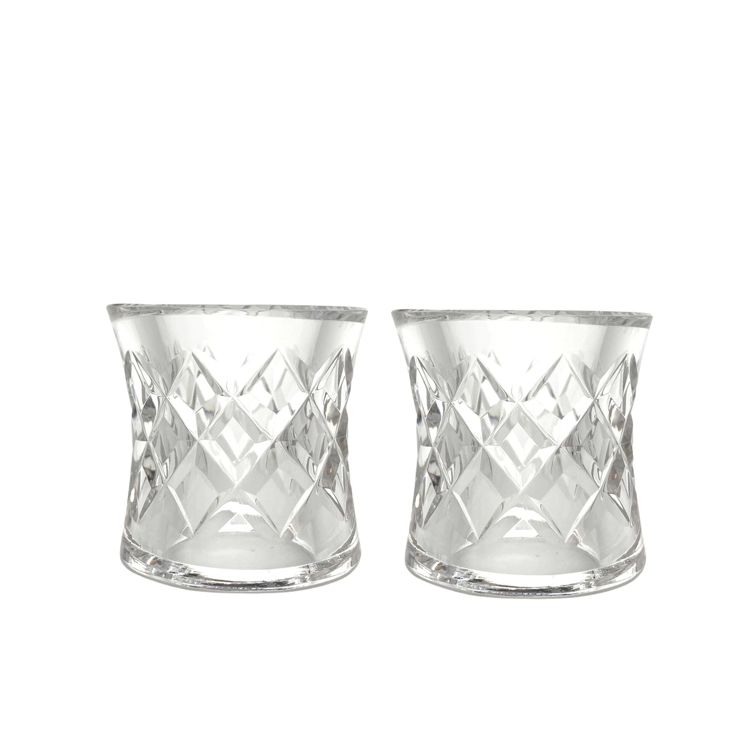 Waterford Comeragh Rare Thick Crystal Napkin Rings (2)