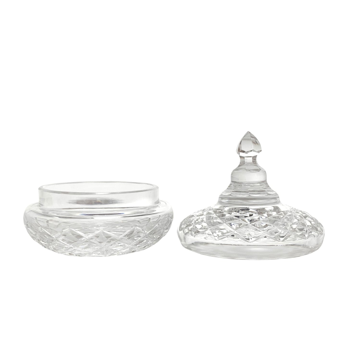 Waterford Rare Crystal Vanity Jar With Lid