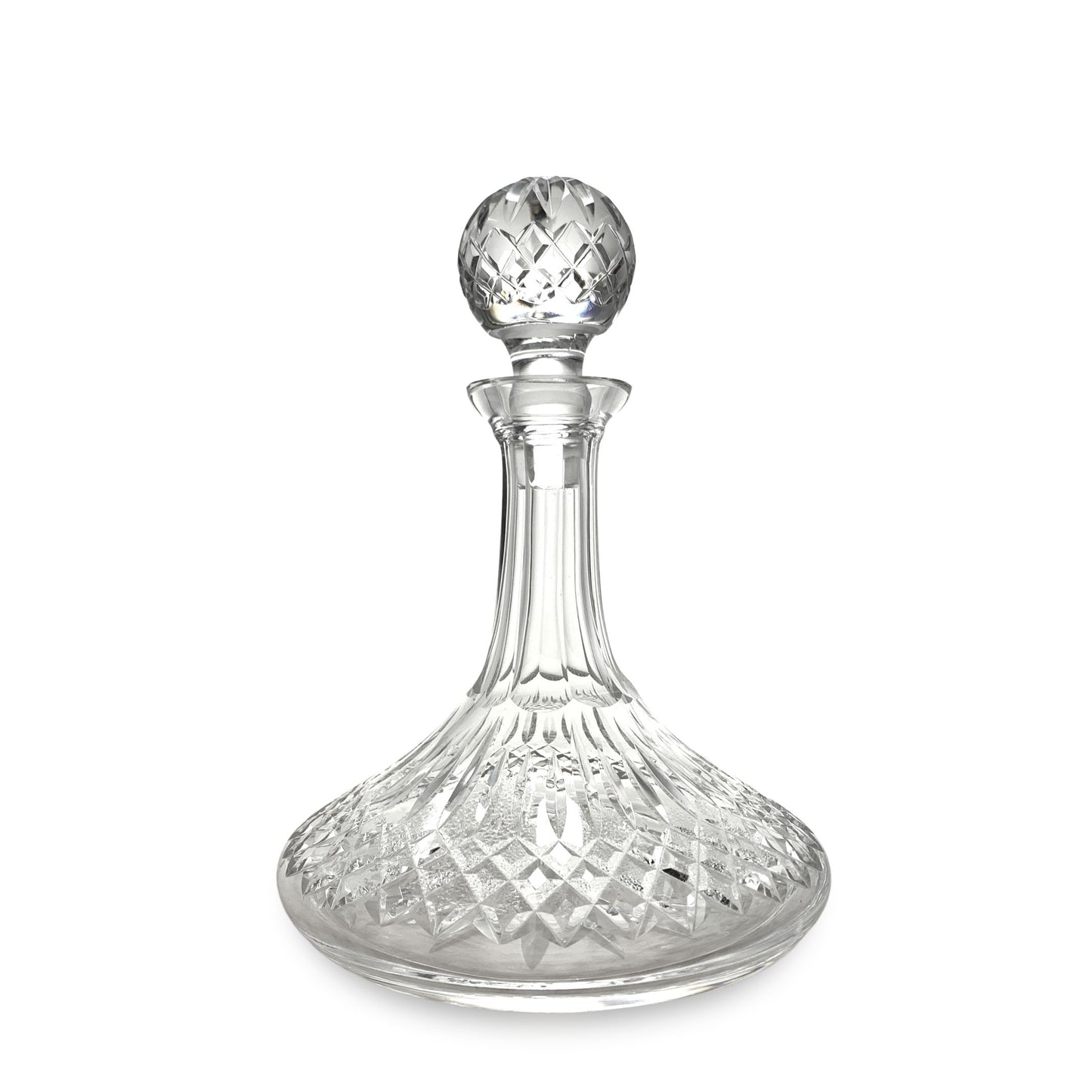 Waterford Lismore Crystal Ships Decanter With Stopper