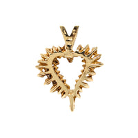 14K Gold 50 Diamond Heart Pendant