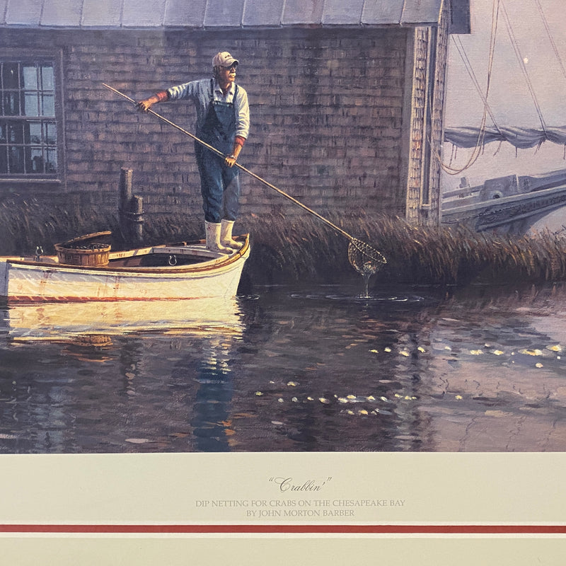 John Barber “Crabbin” Framed Print