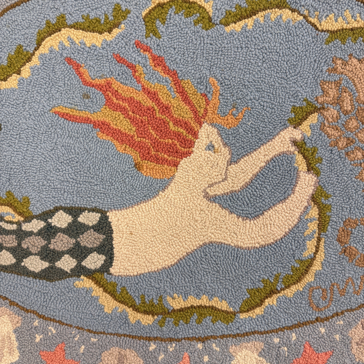 Claire Murray "Sea Nymph" Hooked Wool Rug, 25" x 36"