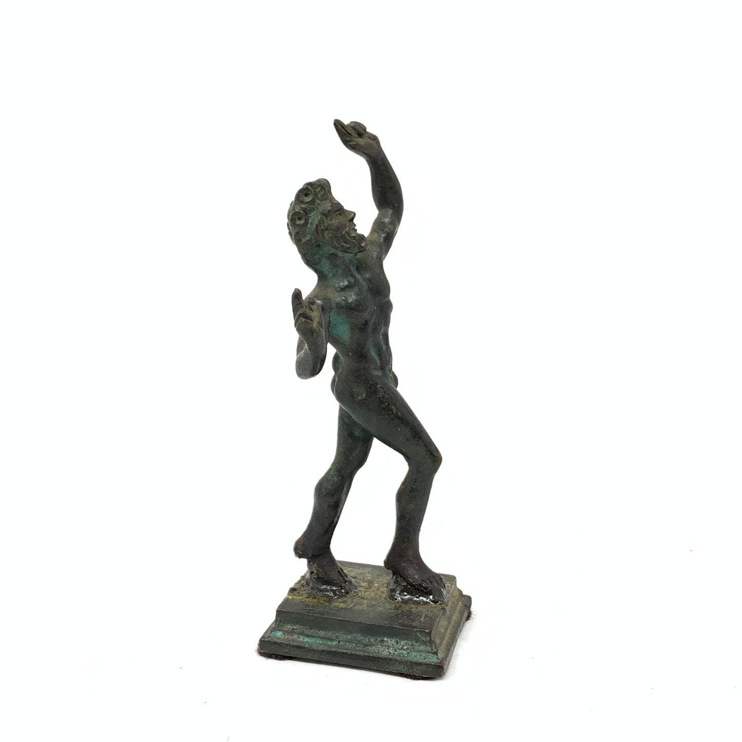Vintage Nude Bronze Greek God Bacchus Statuette/ Figurine