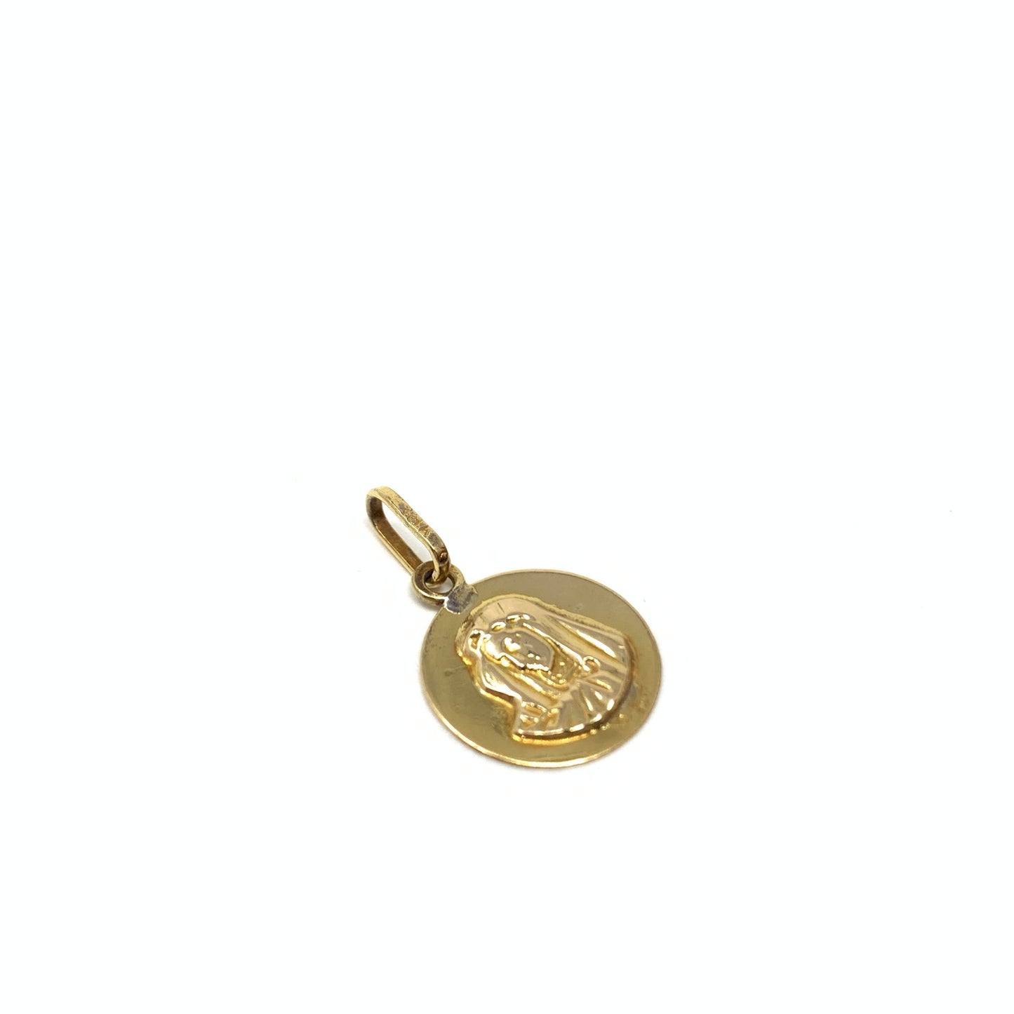 18K Gold Virgin Mary Charm/ Pendant
