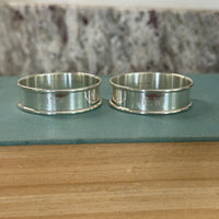 Gorham Sterling Silver "6290" Monogrammed Napkin Rings (Pair)