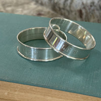 Gorham Sterling Silver "6290" Monogrammed Napkin Rings (Pair)