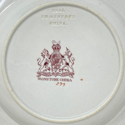 Ashworth Bros. Hanley Golden Chinoiserie Ironstone Soup Bowls (4)