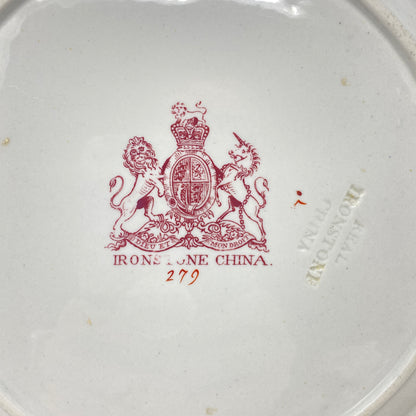 Ashworth Bros. Hanley Golden Chinoiserie Ironstone Dinner Plates (3)