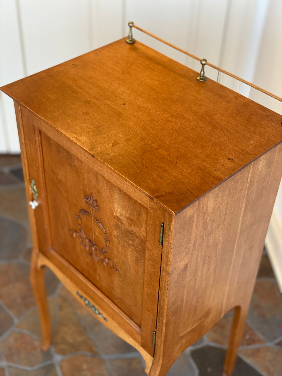 Antique French Maple Music Stand