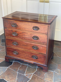 18th Century Mahogany & Tiger Maple Bachelors Chest