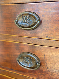 18th Century Mahogany & Tiger Maple Bachelors Chest