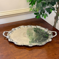George II Old Sheffield Plate Royal Coat of Arms Tray, ca. 1750