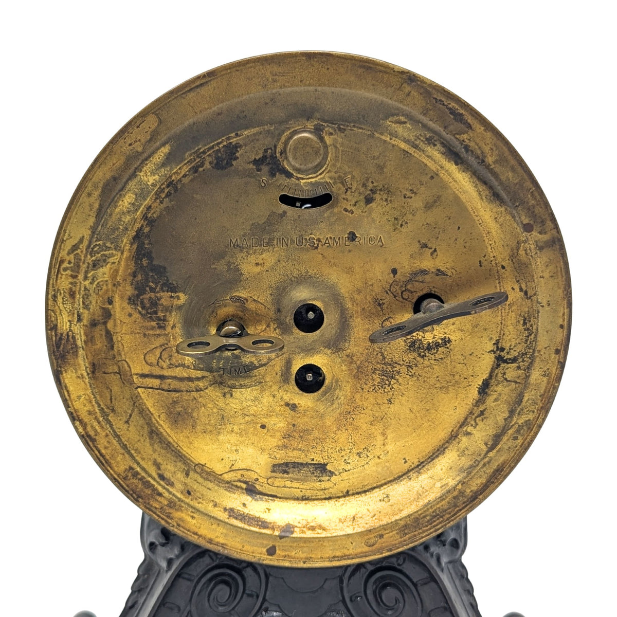 Seth Thomas 1910 Metal Mantel Alarm Clock - Not Working