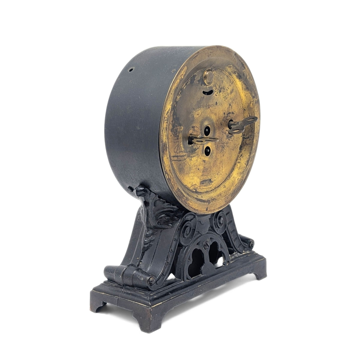 Seth Thomas 1910 Metal Mantel Alarm Clock - Not Working