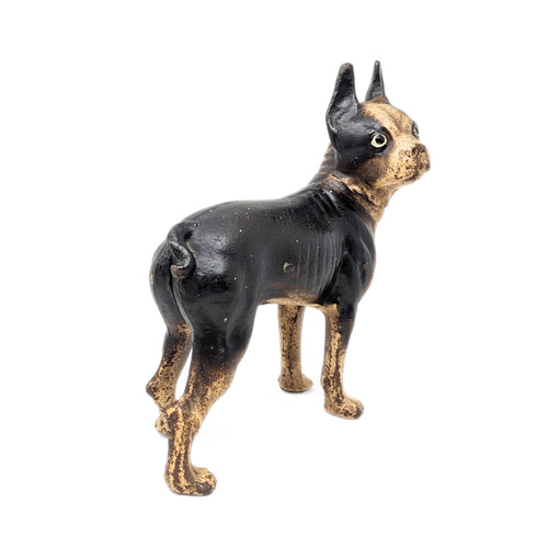 Vintage Hubley Cast Iron Boston Terrier Doorstop
