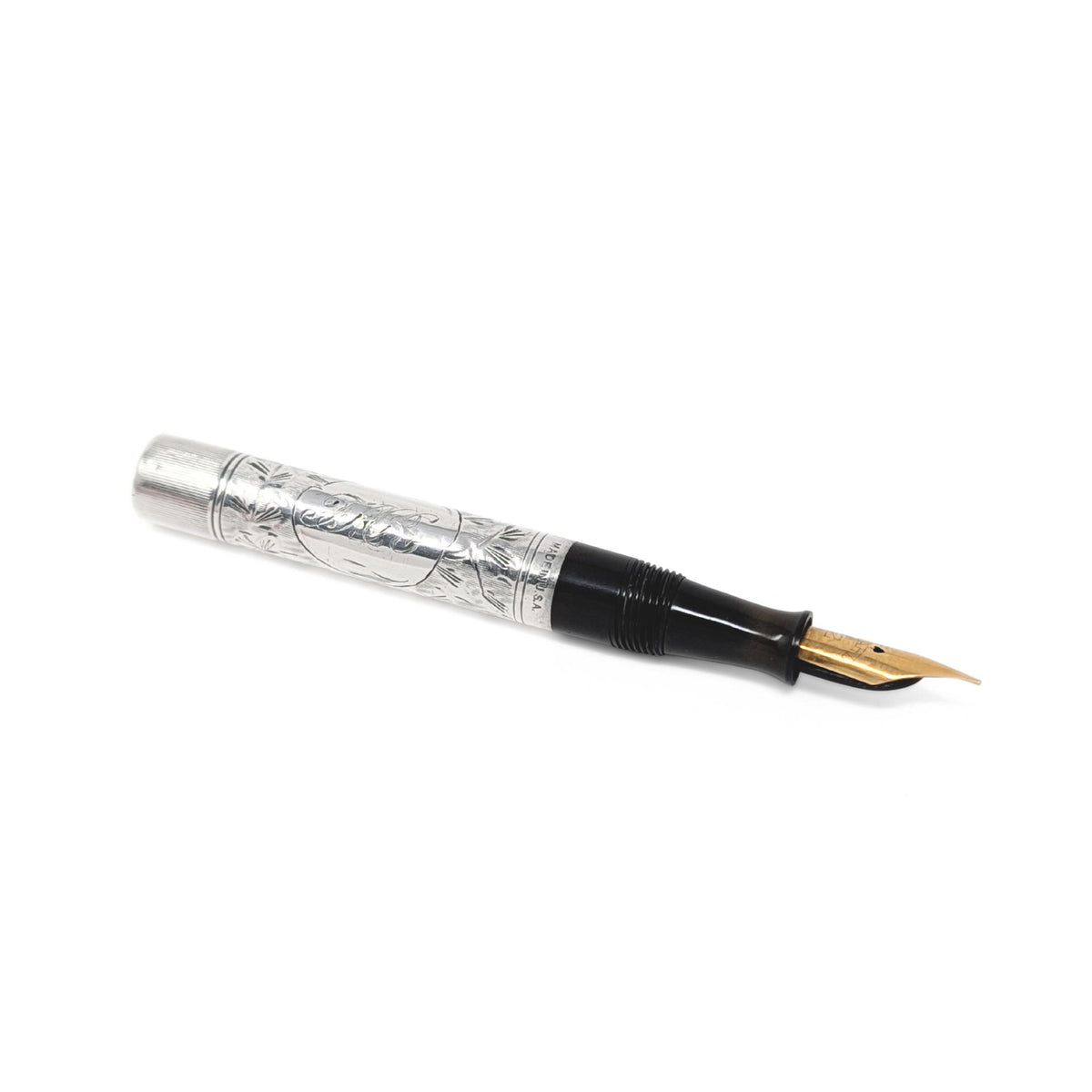 Waterman Ideal Sterling Silver Ladies Fountain Pen, No Cap