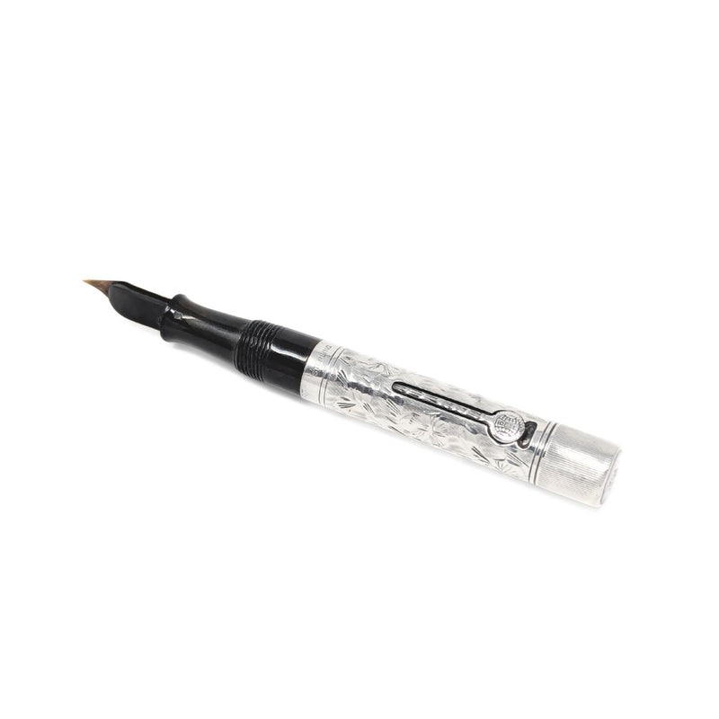 Waterman Ideal Sterling Silver Ladies Fountain Pen, No Cap