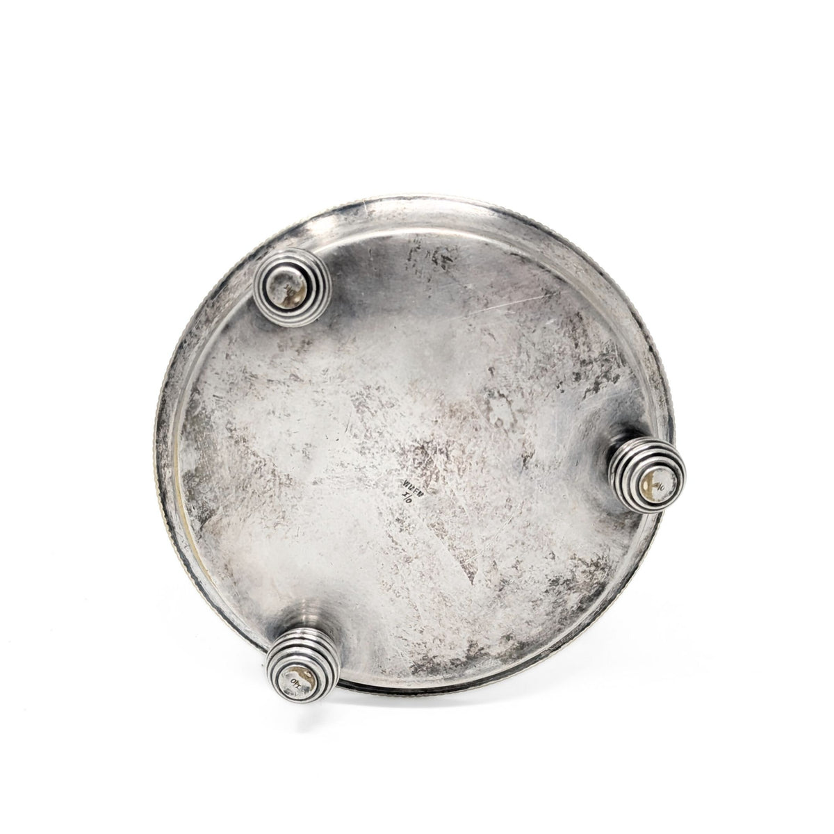 WMF Antique Military Theme Silverplate Cigarette or Cigar Bar/Table Lighter