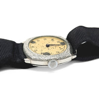 Illinois Grade-903 Model-2 6/0s 15j Art Deco 14K White Gold Filled Wristwatch