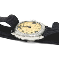 Illinois Grade-903 Model-2 6/0s 15j Art Deco 14K White Gold Filled Wristwatch