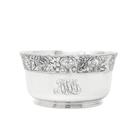 Gorham 1898 Sterling Silver Zodiac Baby Bowl, Script Monogramed "AWH"