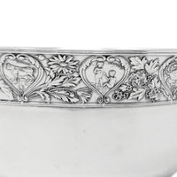 Gorham 1898 Sterling Silver Zodiac Baby Bowl, Script Monogramed "AWH"
