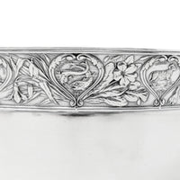 Gorham 1898 Sterling Silver Zodiac Baby Bowl, Script Monogramed "AWH"