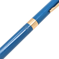 Sheaffer 1950's Admiral Snorkel Aqua Fountain Pen & Pencil W/ Case, 14K Gold Nib