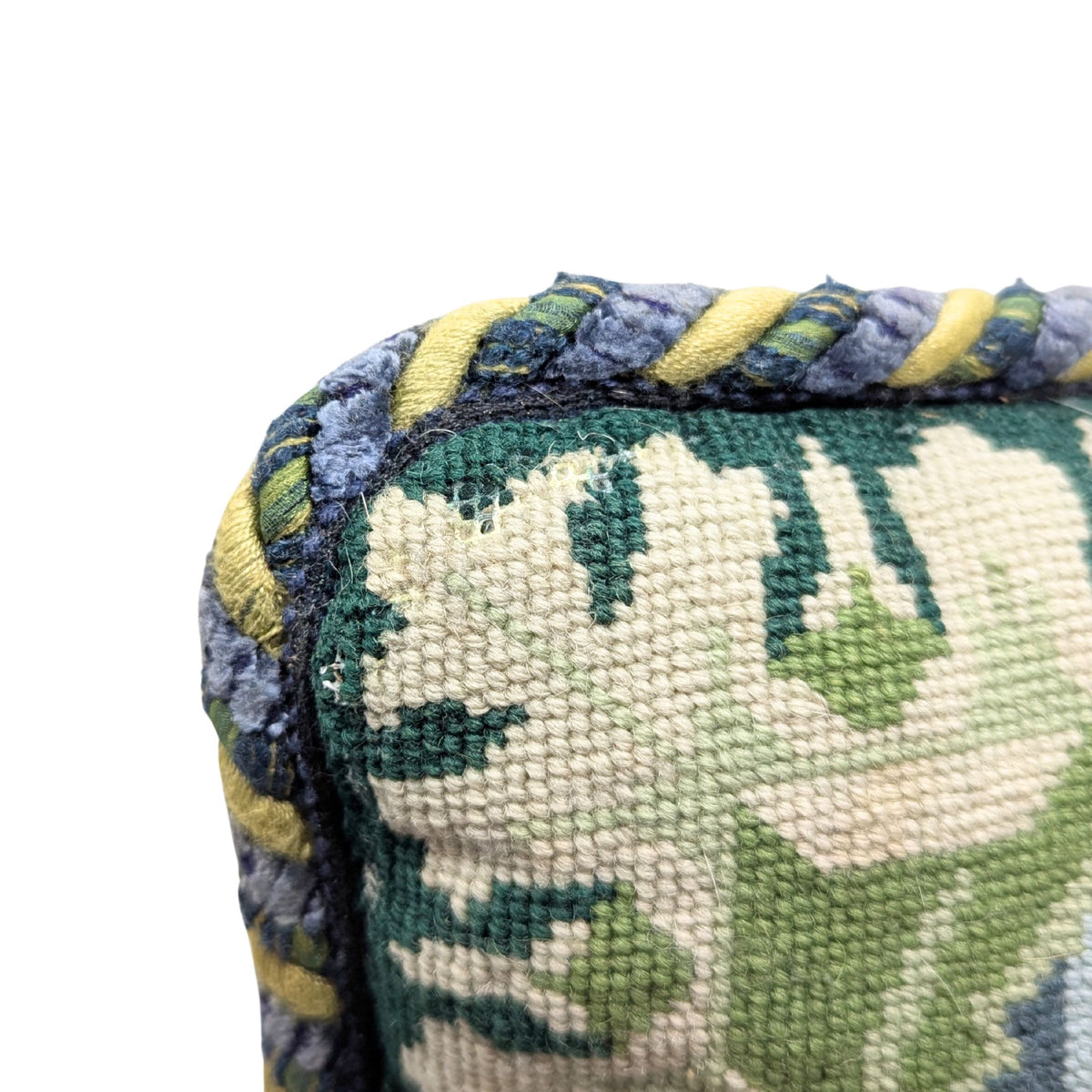 William Morris Style Needlepoint "Woodland Hare" Throw Pillow