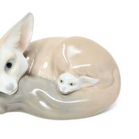 Lladro Fox & Cub Figurine