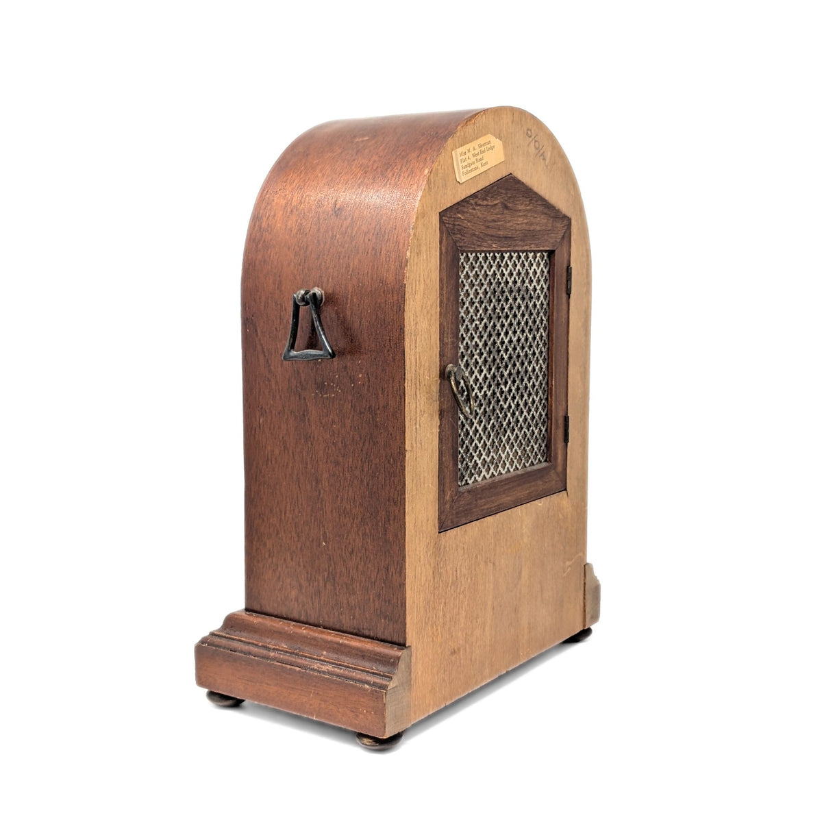 German Antique Edwardian Inlaid Quartz Mantle Clock