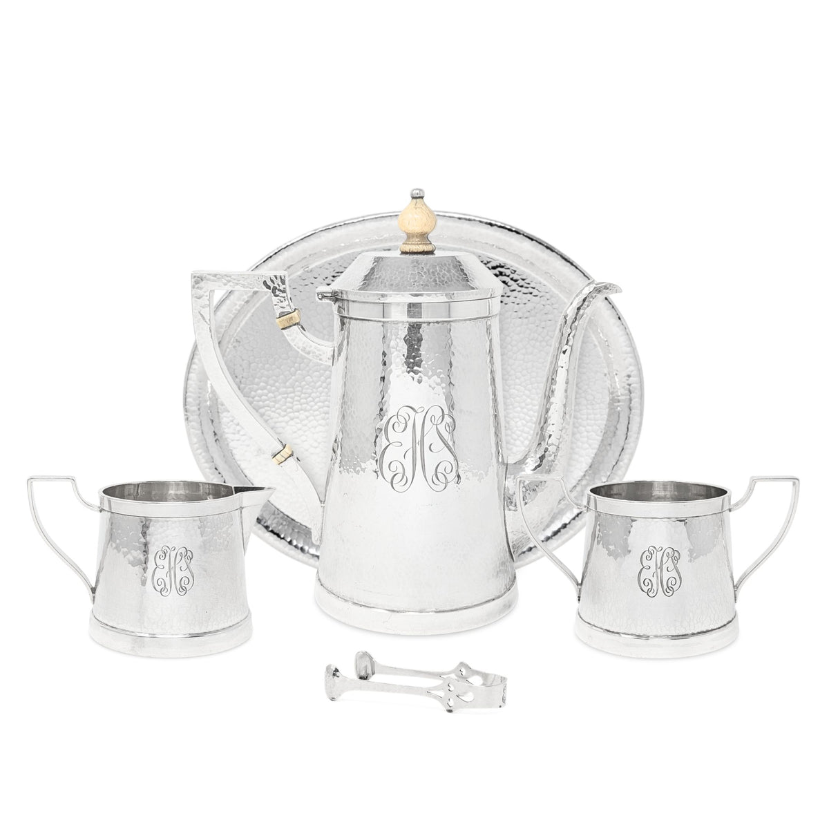 Marshall Field & Co. "Colonial" Sterling Hammered Petite Coffee Service (5pcs)