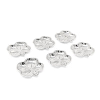 Cartier Sterling 2.7" Four Leaf Clover Individual Ashtrays/ Nut Dishes (6)