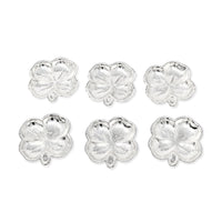 Cartier Sterling 2.7" Four Leaf Clover Individual Ashtrays/ Nut Dishes (6)