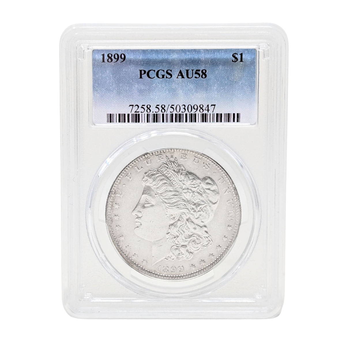 1899 PCGS AU58 Bright White Morgan Dollar