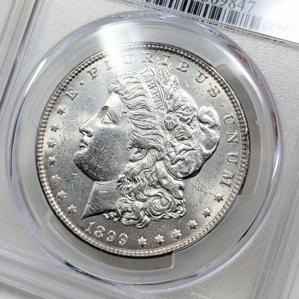 1899 PCGS AU58 Bright White Morgan Dollar