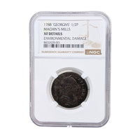 1788 Machin’s Mills NGC XF Details Half Penny