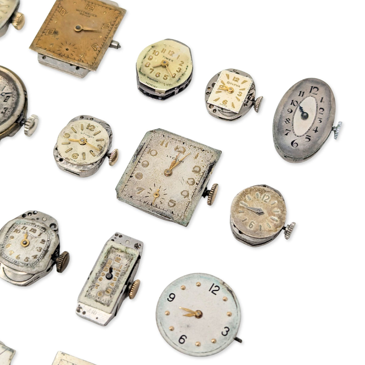 Lot of 24 Antique & Vintage Watch Movements (Untested)