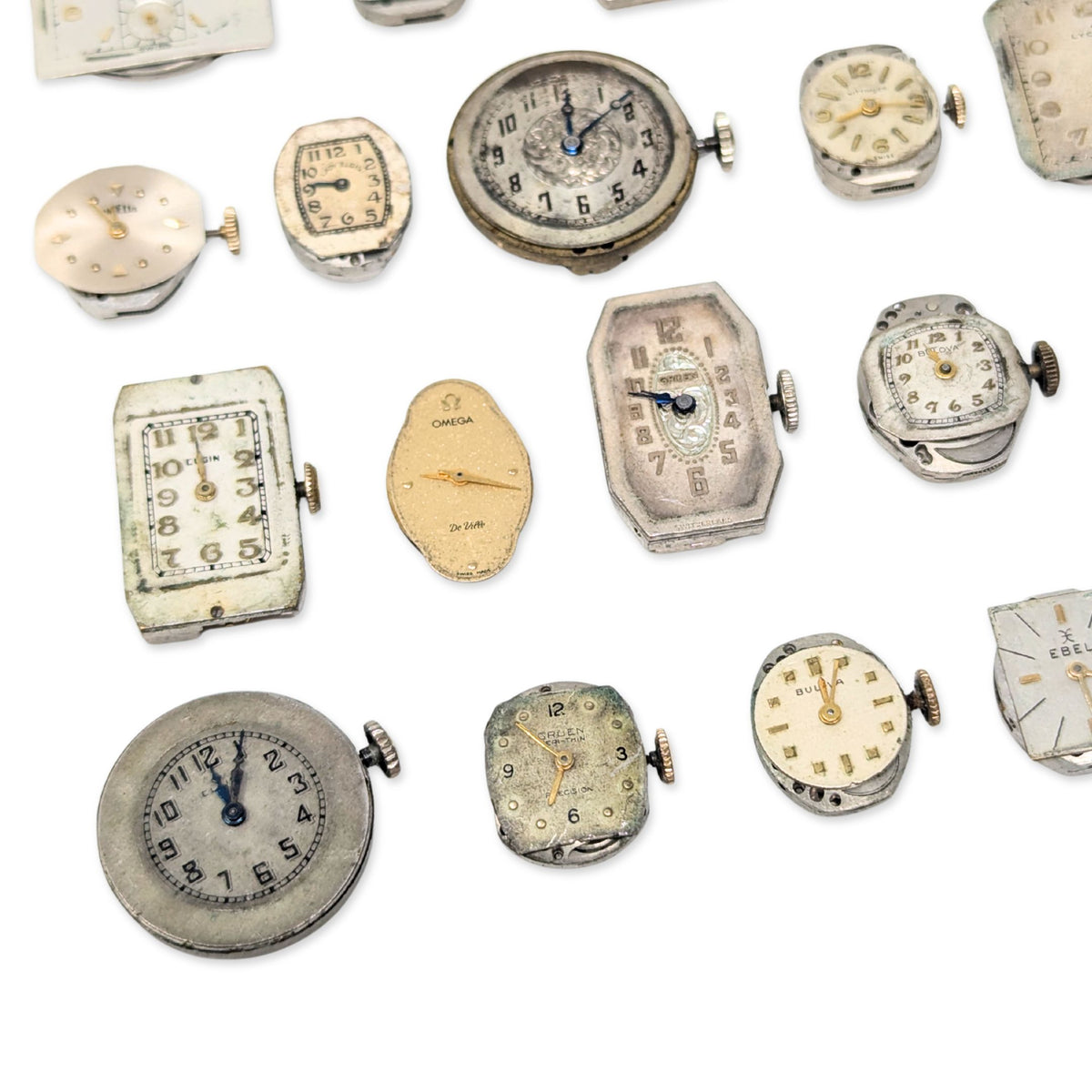Lot of 24 Antique & Vintage Watch Movements (Untested)