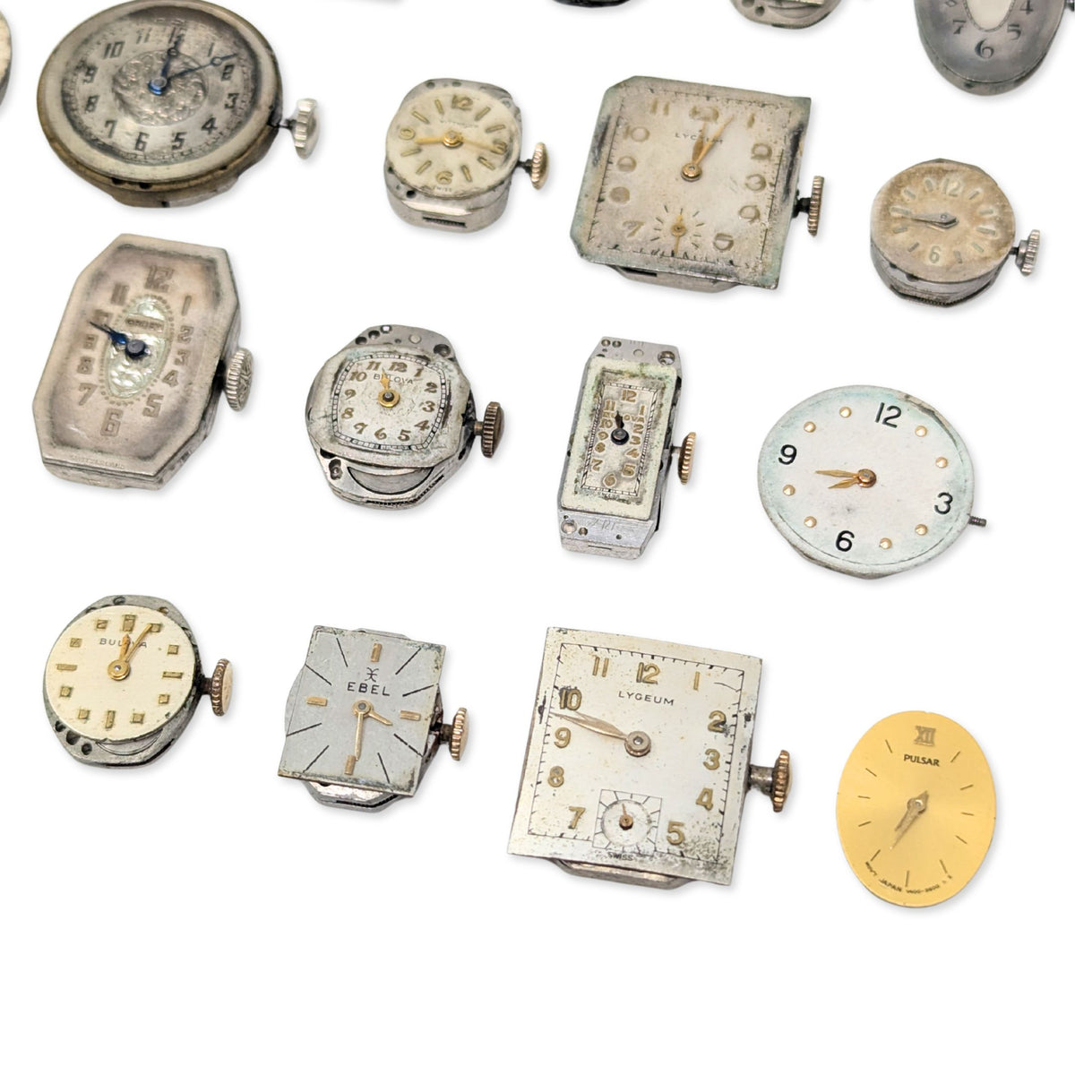 Lot of 24 Antique & Vintage Watch Movements (Untested)