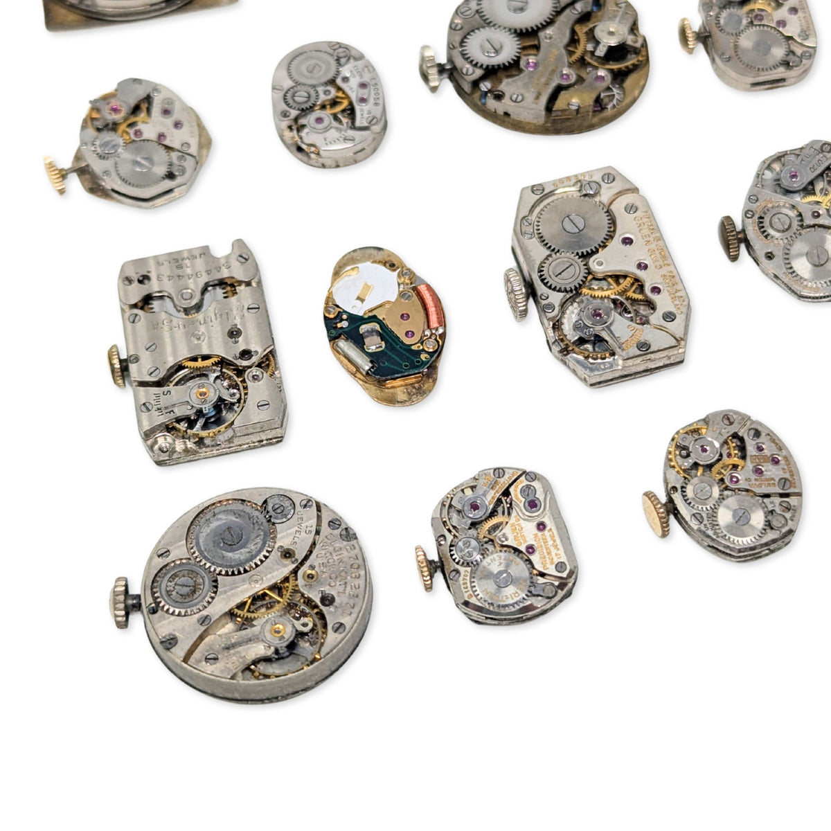 Lot of 24 Antique & Vintage Watch Movements (Untested)