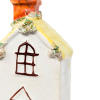 Staffordshire 1830’s Doghouse W/ Dog & Puppy Figurine