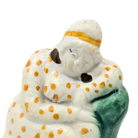 Staffordshire 18th Century Prattware Woman Figurine